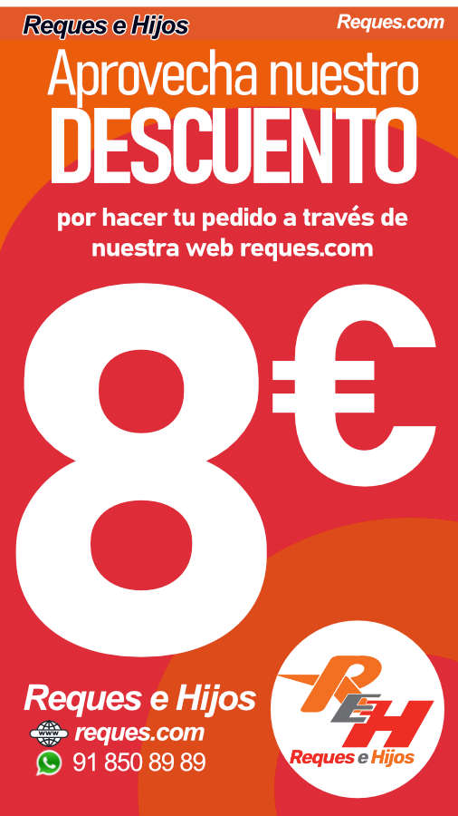 8 euros de descuento en reques